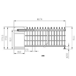 空降闸道闸门 空降闸道闸门